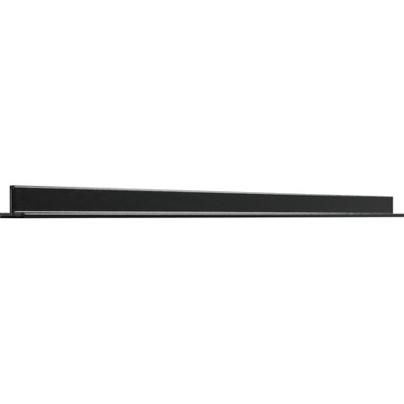 Ekena Millwork Premium 24" Barn Door Floor T-Guide, Black GB6001G2BL